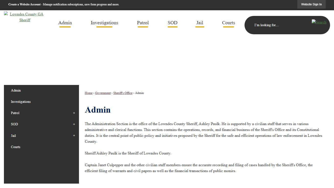 Admin | Lowndes County, GA - Official Website